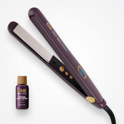 Brilliance 1 Inch Black Titanium Hairstyling Iron
